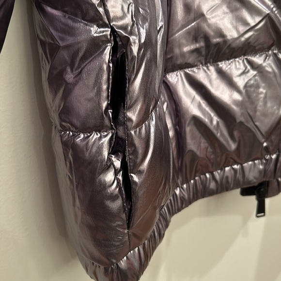 NWT DKNY Sport Down Jacket DP2J8893 Silver Tone Regular Fit, sz L - Picture 4 of 12